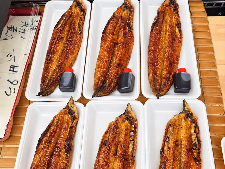 パック詰めしたうなぎの蒲焼き